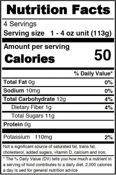 Applesauce Nutrition Facts
 Unsweetened Apple Sauce Lucky Leaf