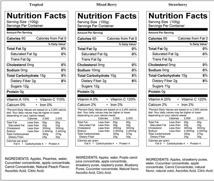 Applesauce Nutrition Facts
 Strawberry Applesauce Nutrition Facts Nutrition Ftempo