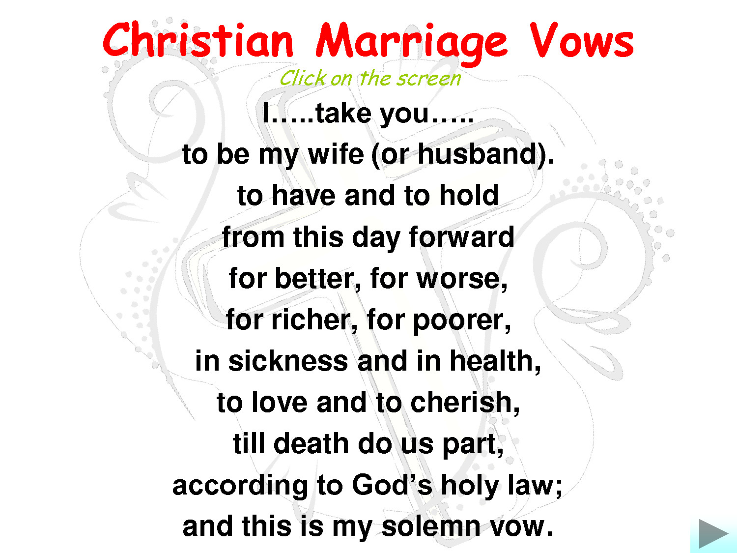 Are Wedding Vows In The Bible
 Marriage Wedding Vows