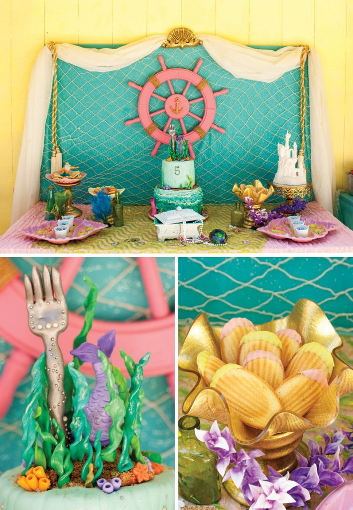 Ariel Pool Party Ideas
 Crafty & Creative Little Mermaid Birthday Pool Party