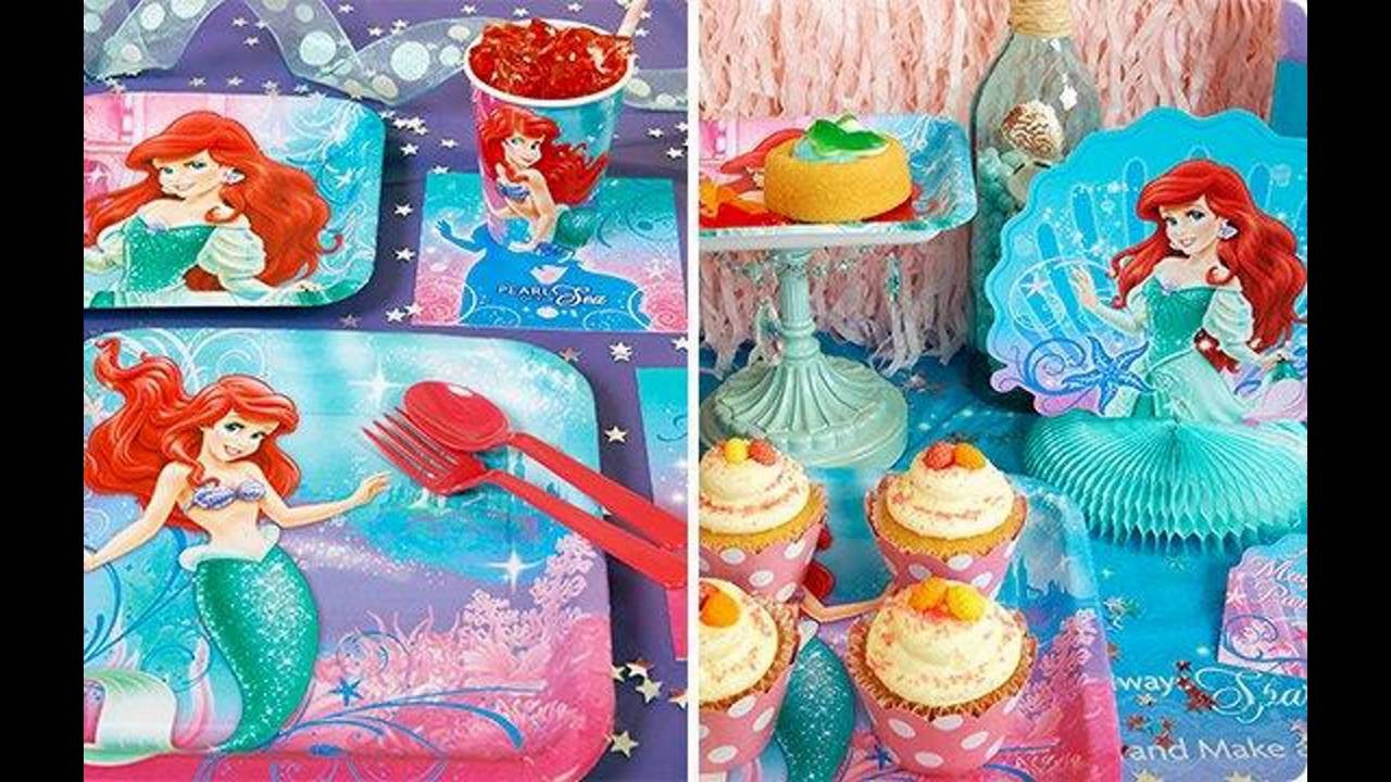 Ariel The Little Mermaid Party Ideas
 Little mermaid birthday party themed decorating ideas