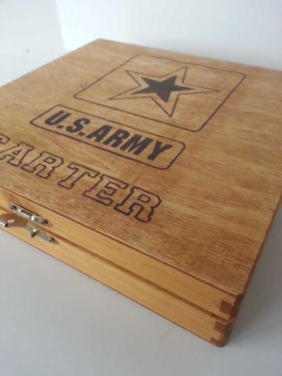 Army Graduation Gift Ideas
 Personalized US Army Keepsake Box by Five1Designs Perfect