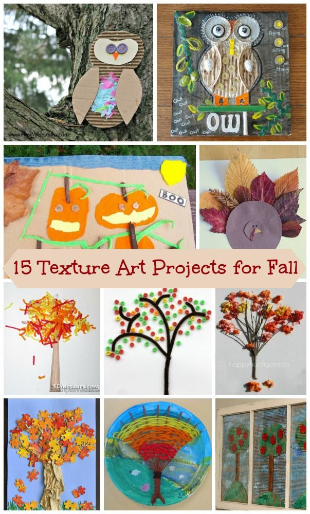 Art N Crafts For Toddlers
 15 Fall themed Texture Art Projects