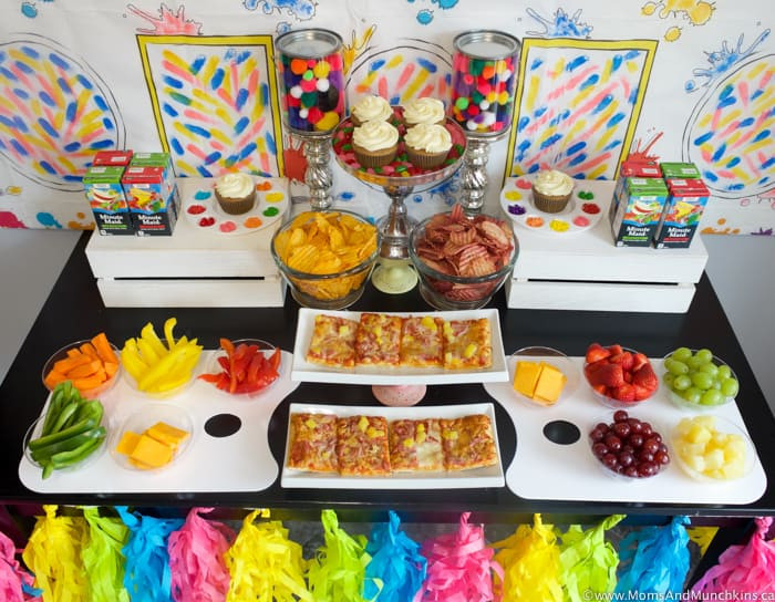 Art Party Food Ideas
 Art Birthday Party Ideas for Kids Moms & Munchkins