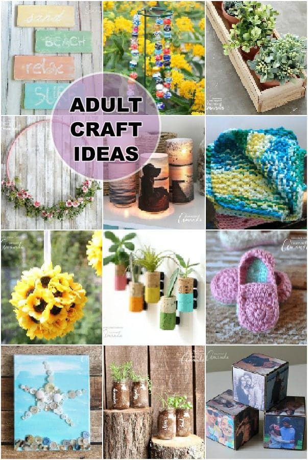 Art Project Ideas For Adults
 Adult Craft Ideas lots of crafts for adults