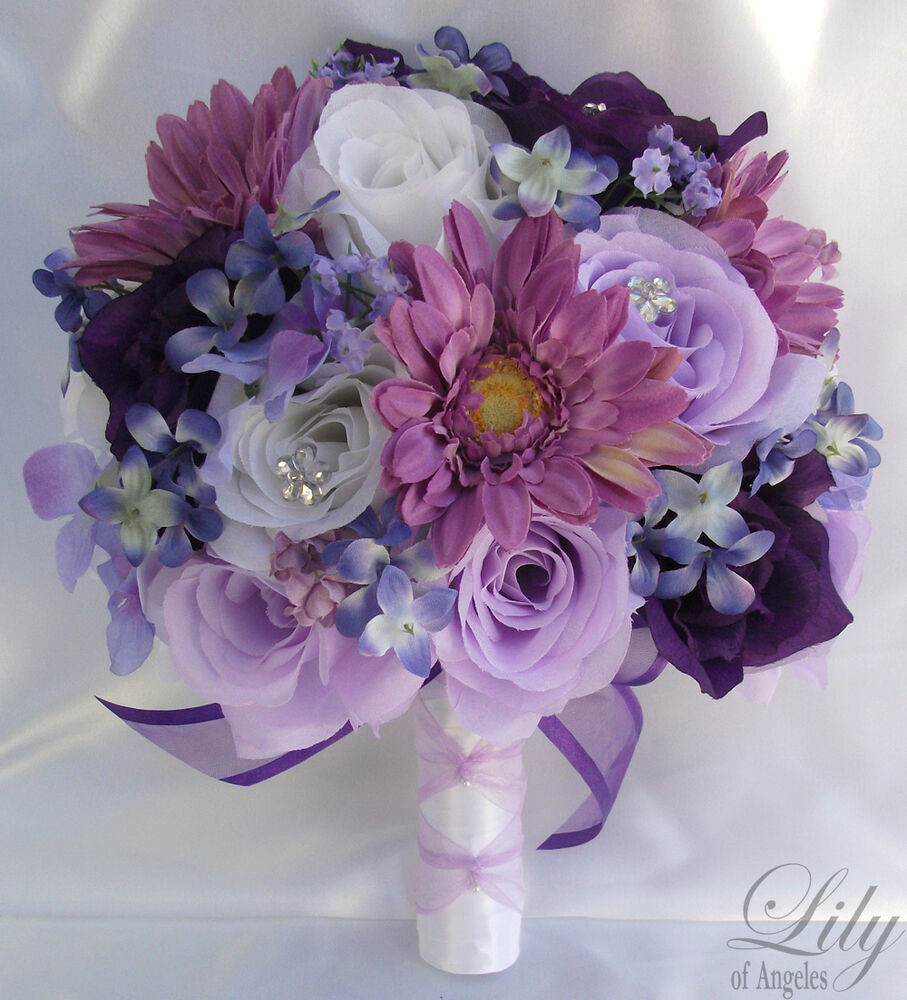 Artificial Wedding Flowers
 17pcs Wedding Bridal Bouquet Set Decoration Package Flower