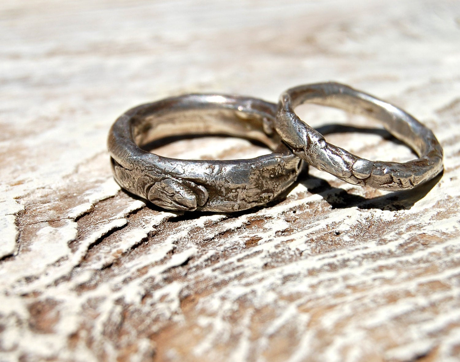 Artisan Wedding Rings
 Wedding Rings Set MANUS Artisan simple by codysanantonio