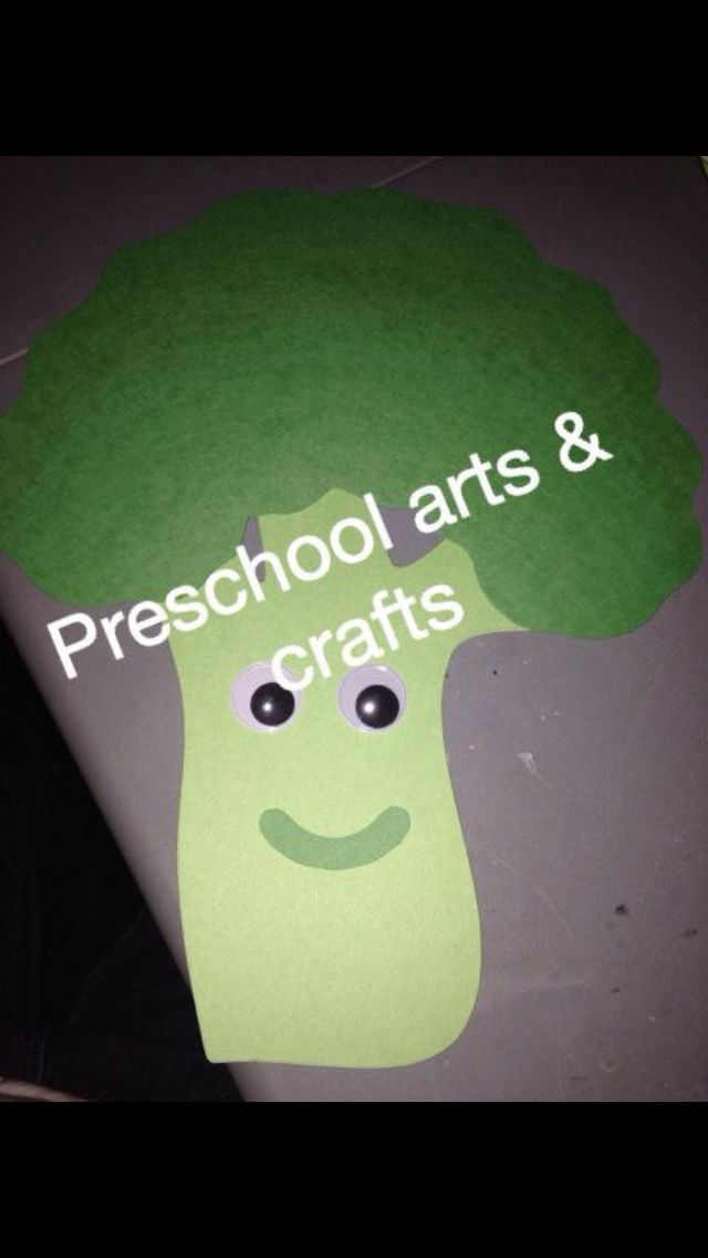 Arts And Craft Ideas For Preschoolers
 Broccoli craft Find it on fb at preschool arts