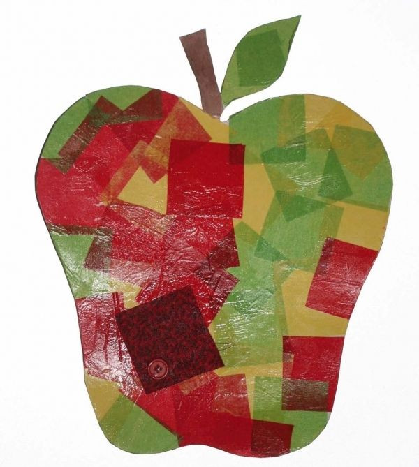 Arts And Craft Ideas For Preschoolers
 Tissue Paper Apple