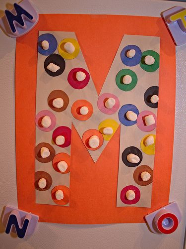 Arts And Craft Ideas For Preschoolers
 M is for Marshmallow