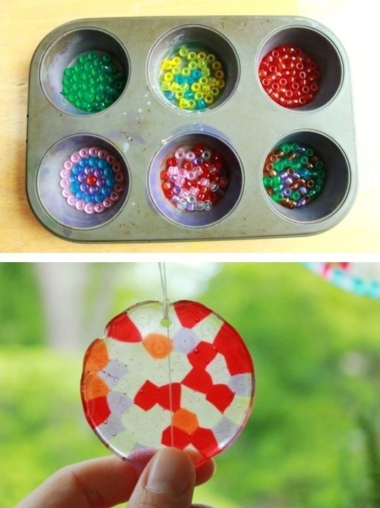 Arts And Crafts For Toddlers At Home
 For when the grandkids are older DIY Sun Catchers 29