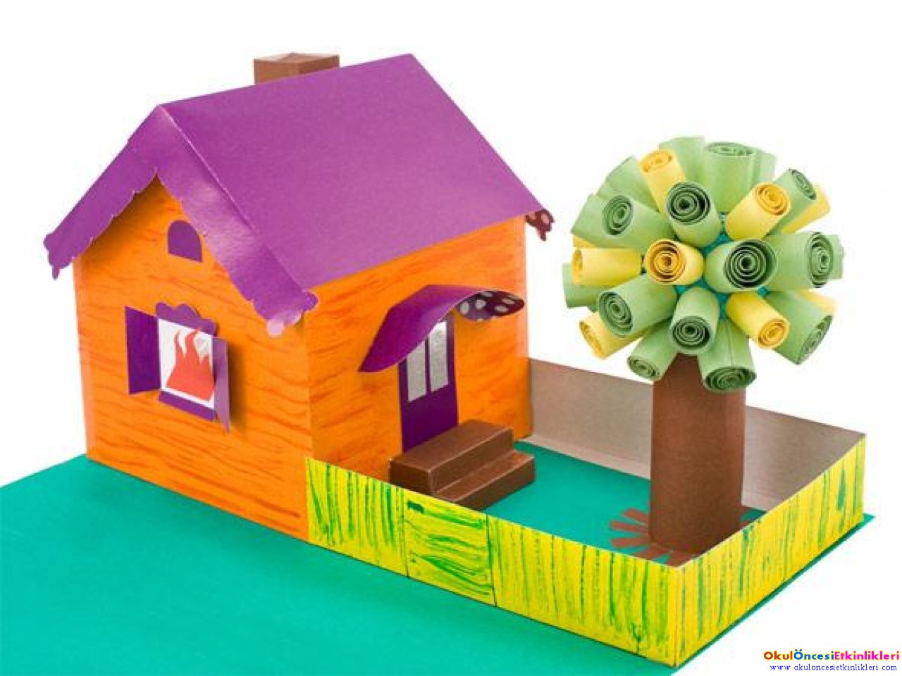 Arts And Crafts For Toddlers At Home
 ev yapımı maket kağıttan ev yapımı için maket olarak
