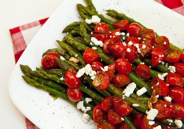 Authentic Italian Side Dishes
 Asparagus With Balsamic Glazed Cherry Tomatoes