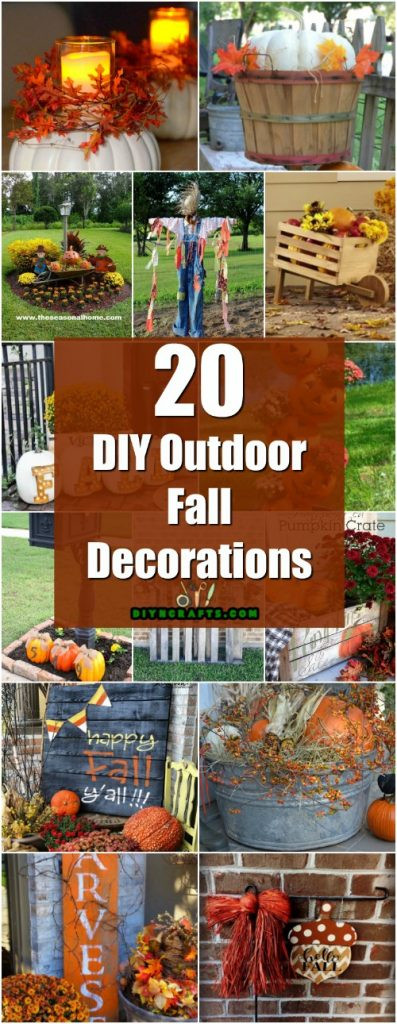 Autumn Decorations DIY
 20 DIY Outdoor Fall Decorations That ll Beautify Your Lawn