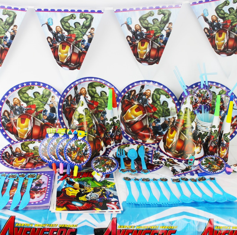 Avengers Birthday Party Supplies
 78pcs Marvel s The Avengers Movie Baby Birthday Party