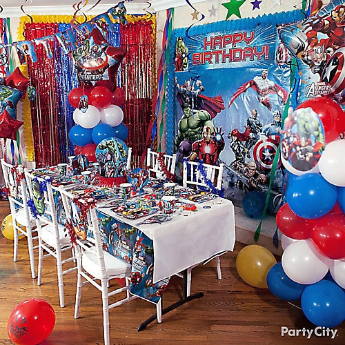 Avengers Birthday Party
 Avengers Balloon Column How To Party City