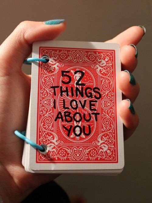 Awesome Gift Ideas For Girlfriend
 Cute t idea for someone you love deck of cards 52