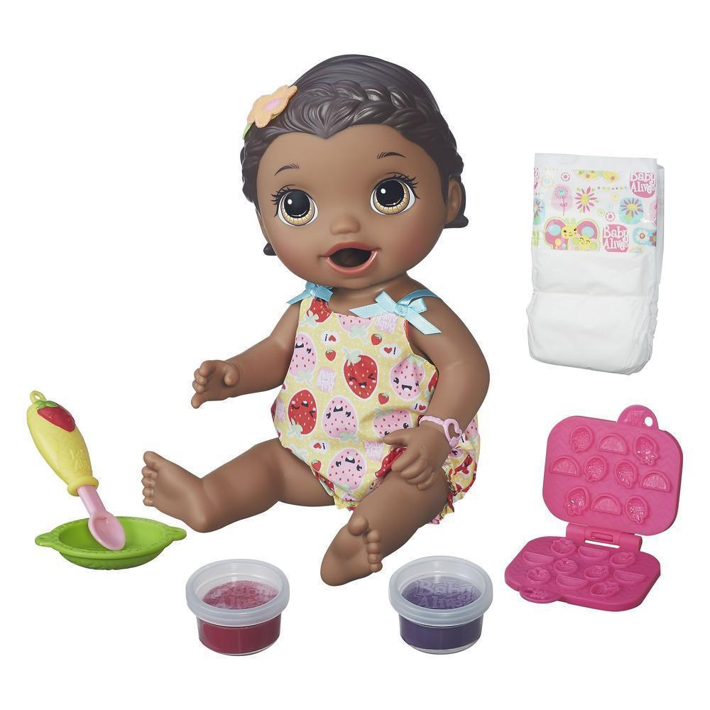 Baby Alive Doll Brown Hair
 Baby Alive Super Snacks Snackin Lily African American