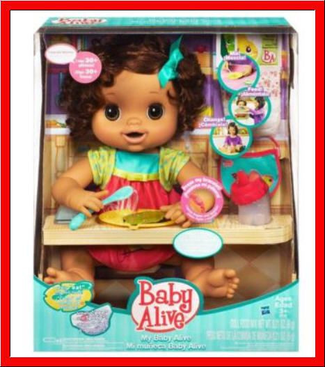 Baby Alive Doll Brown Hair
 Baby ALIVE MY BABY ALIVE Doll TALKS Poop SPANISH Brown