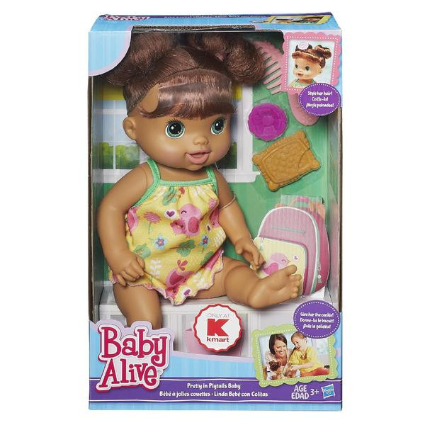 Baby Alive Doll Brown Hair
 Baby Alive Pretty in Pigtails Baby Doll Brown Hair
