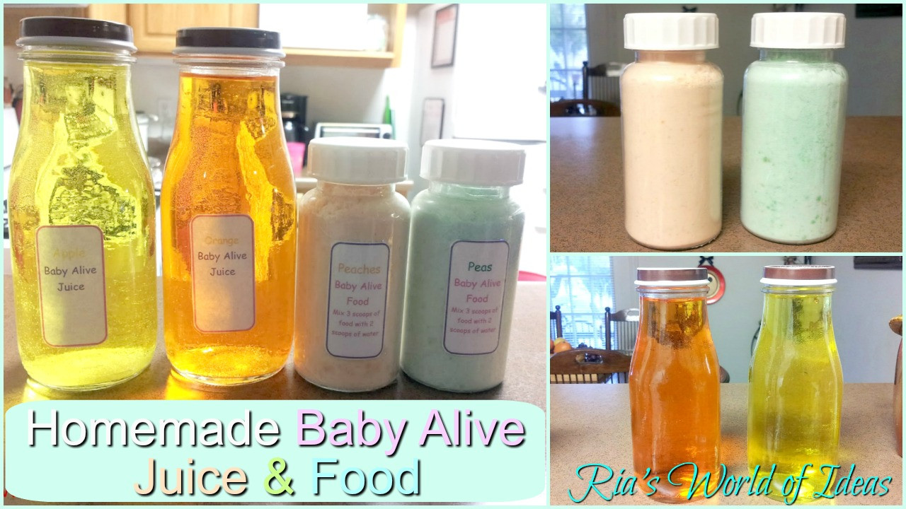 Baby Alive Food DIY
 Ria s World of Ideas Homemade Baby Alive food and juice