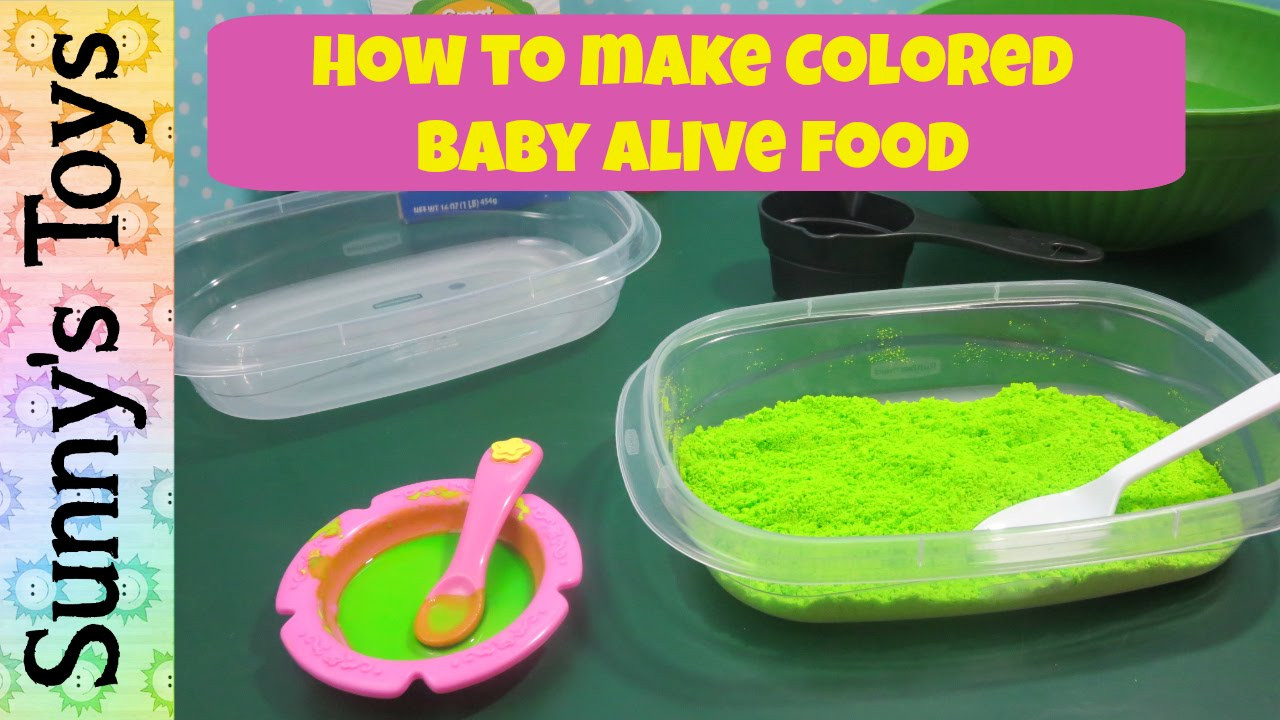 Baby Alive Food DIY
 baby alive food