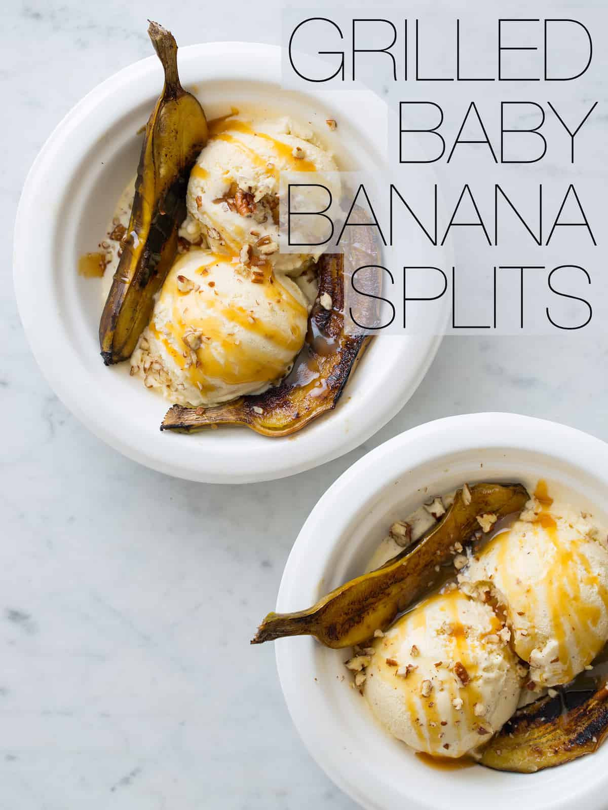 Baby Banana Recipes
 Grilled Baby Banana Splits