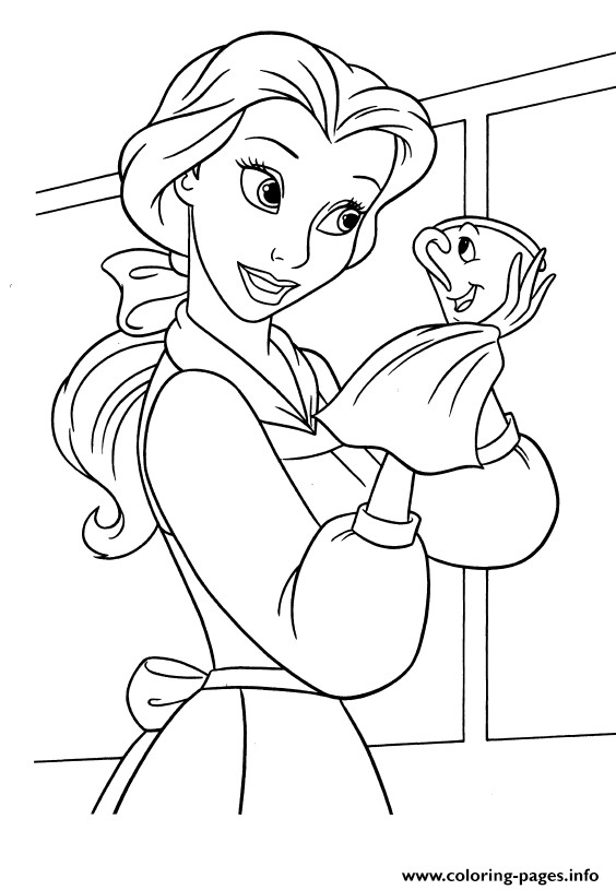 Baby Belle Coloring Pages
 Disney Belle Drawing at GetDrawings
