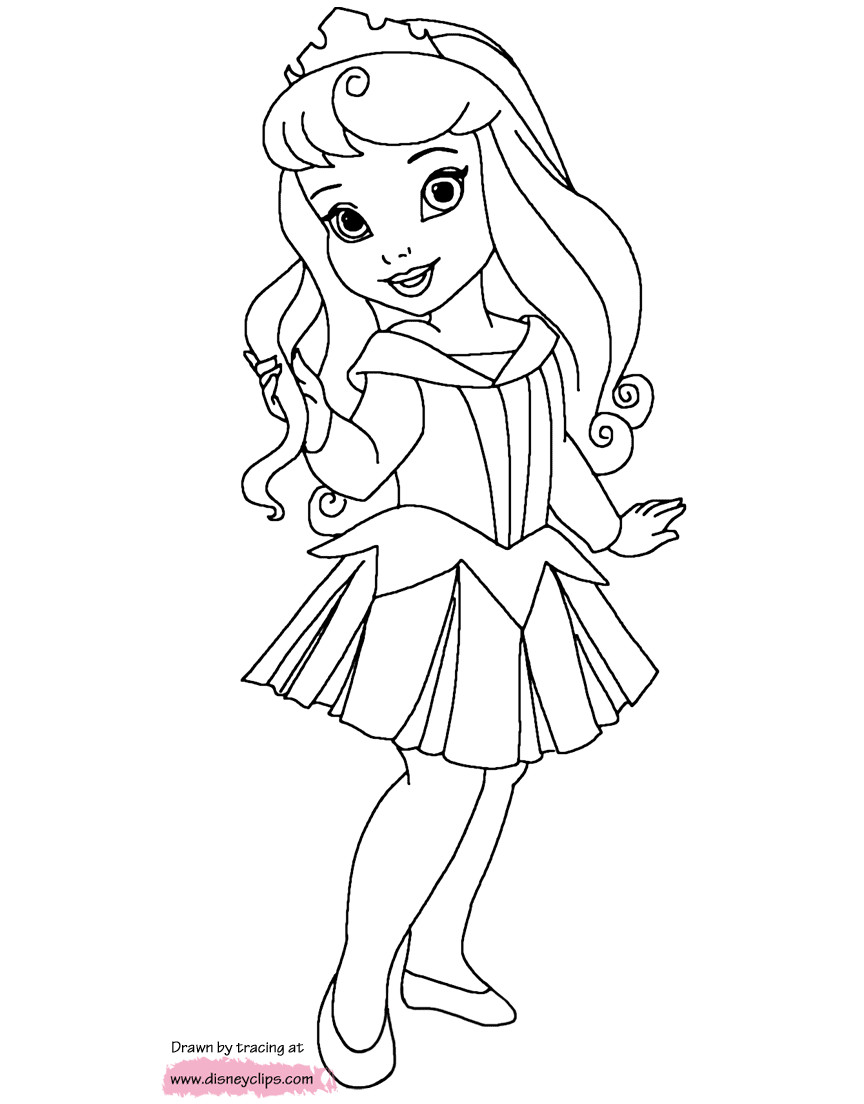 Baby Belle Coloring Pages
 Disney Little Princesses Coloring Pages