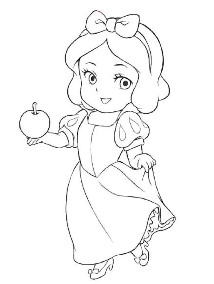 Baby Belle Coloring Pages
 baby snow white coloring pages