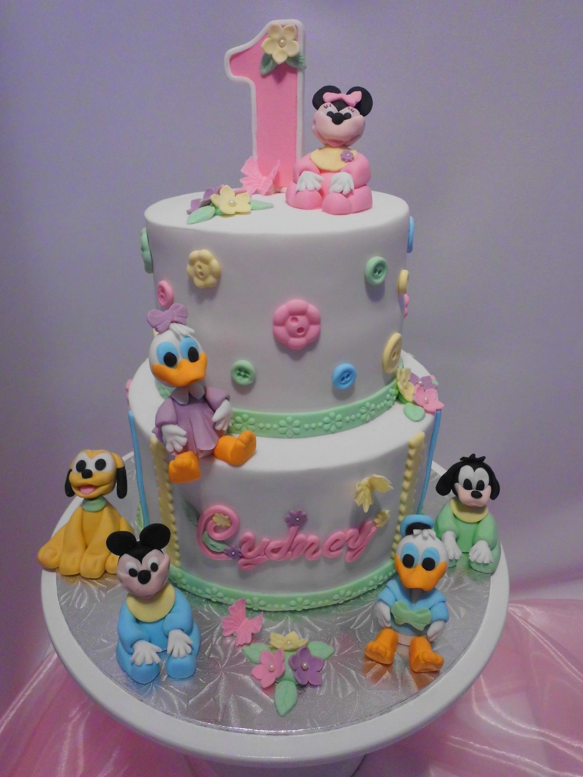 Baby Birthday Cakes
 Disney Babies First Birthday Cake CakeCentral