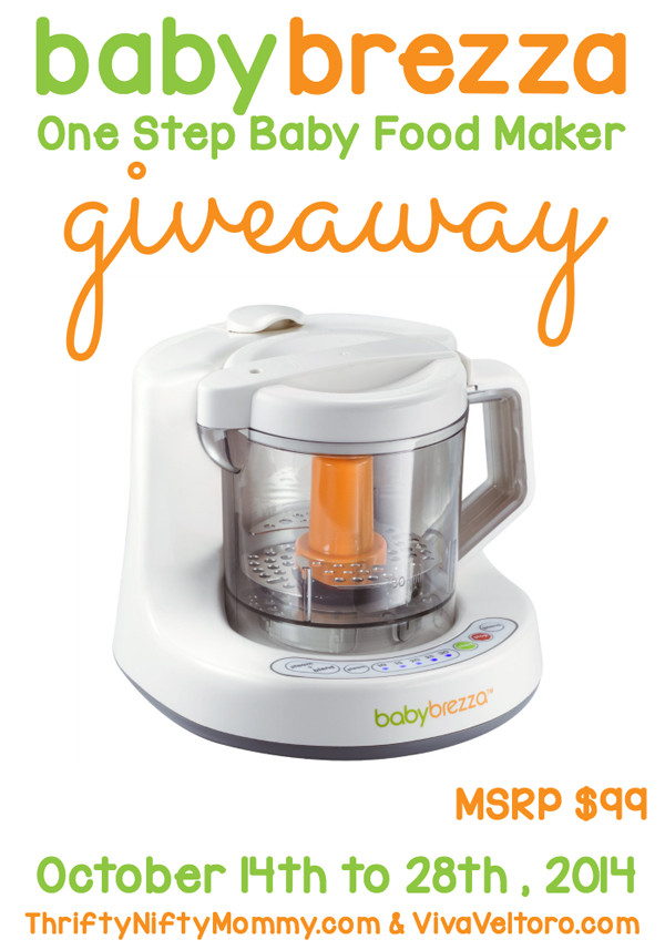 Baby Brezza Recipes
 Baby Brezza e Step Baby Food Maker Giveaway The Bandit