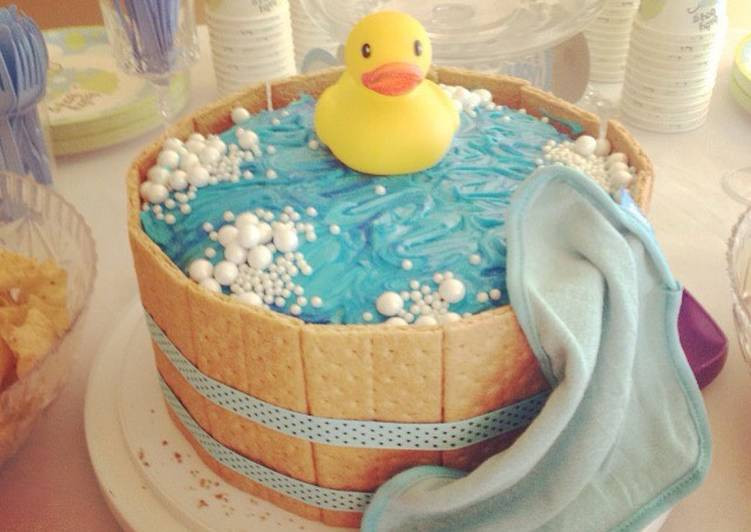 Baby Cake Recipes
 Rubber ducky baby shower cake Recipe by grace windu Cookpad