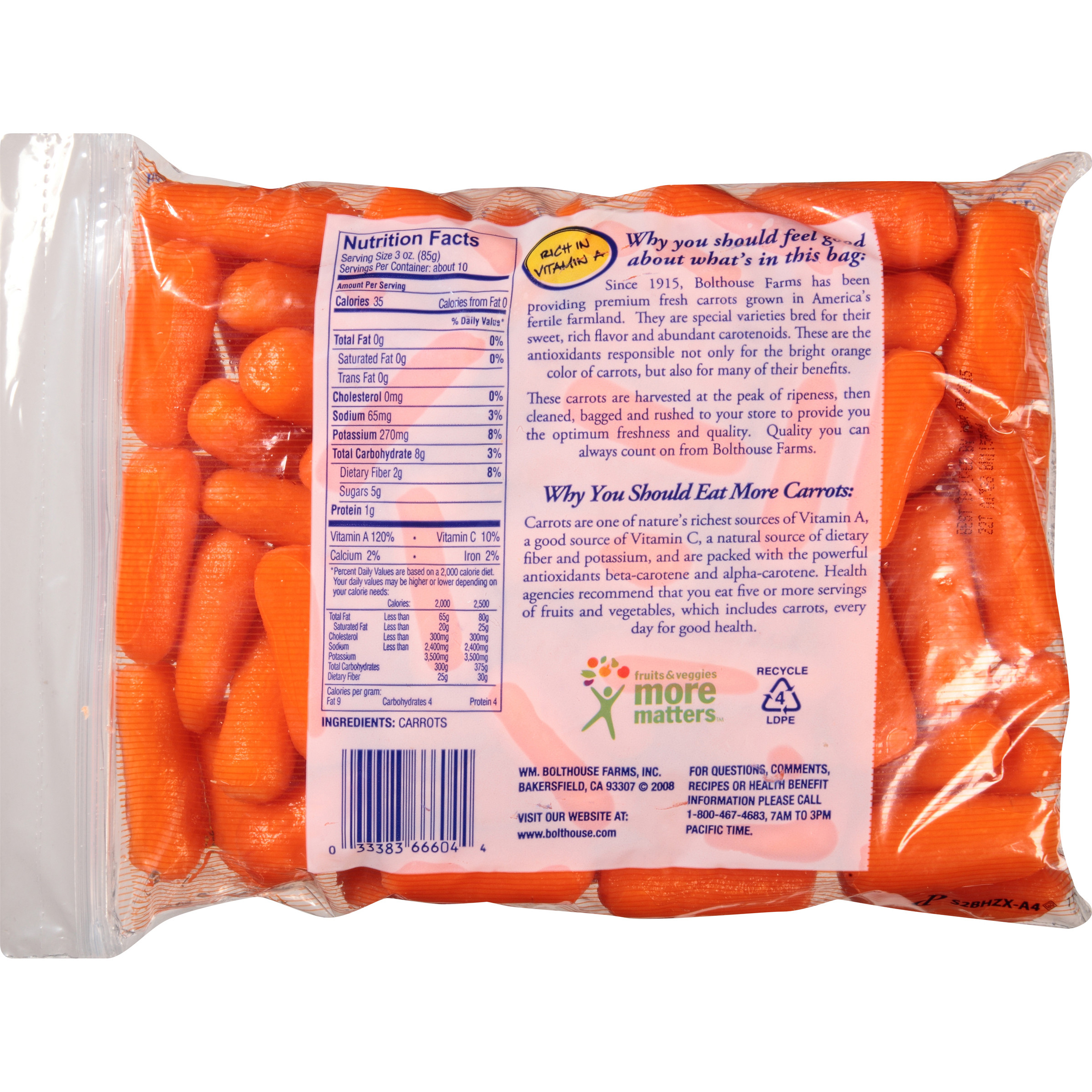 Baby Carrot Nutrition
 baby carrots nutrition