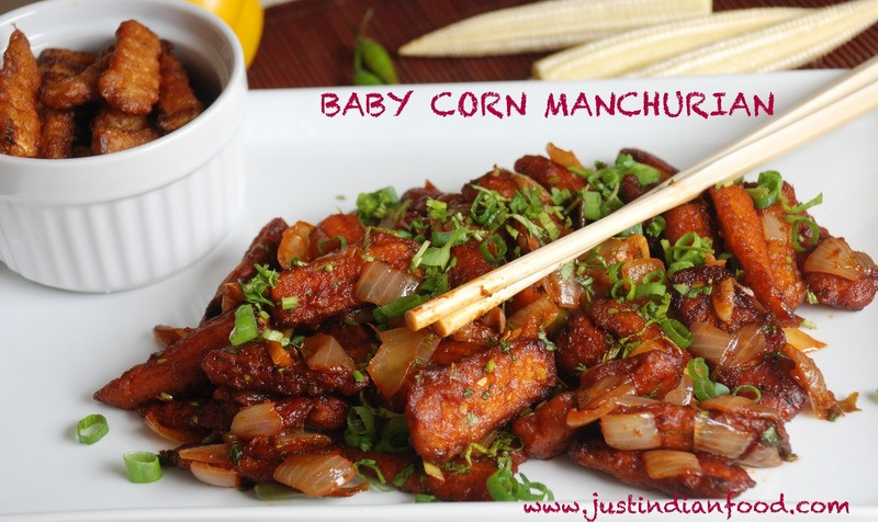 Baby Corn Manchurian Recipes
 Baby Corn Manchurian CookEat