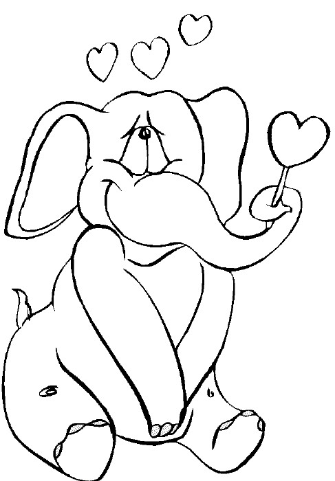 Baby Elephant Coloring Page
 Baby Elephant Coloring Pages Animal