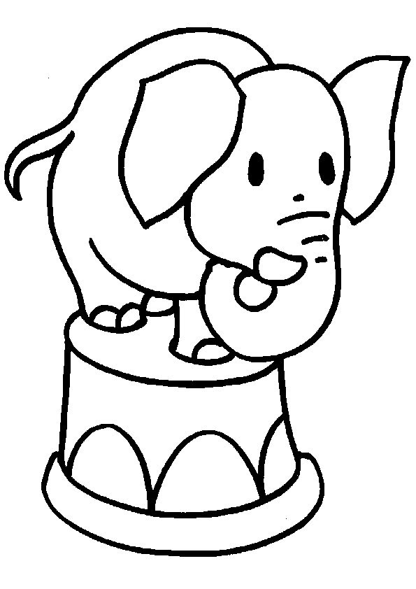 Baby Elephant Coloring Page
 transmissionpress Baby Elephant Coloring Pages