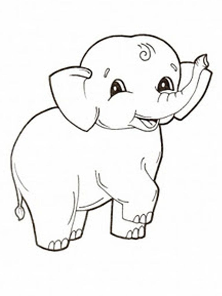Baby Elephant Coloring Page
 Elephant Baby Kids Coloring Pages Printable