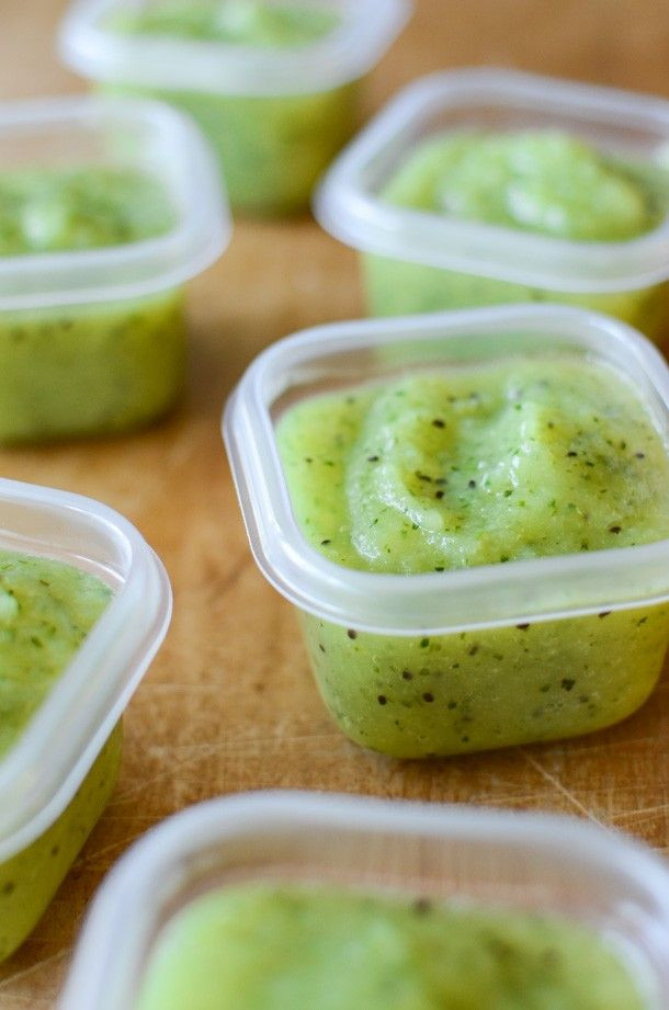 Baby Food Puree Recipe
 Kiwi Apple Zucchini Puree Recipe