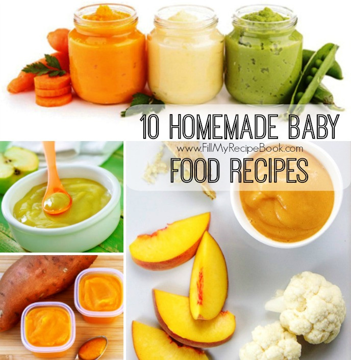 Baby Food Recipes Books
 10 Homemade Baby food recipes Fill My Recipe Book