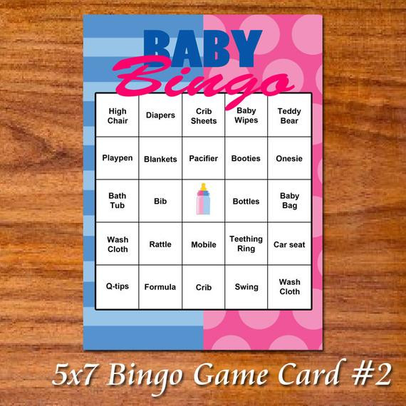 Baby Gender Reveal Party Games
 Gender Reveal Party Game Cards Bingo and by RedVelvetParties
