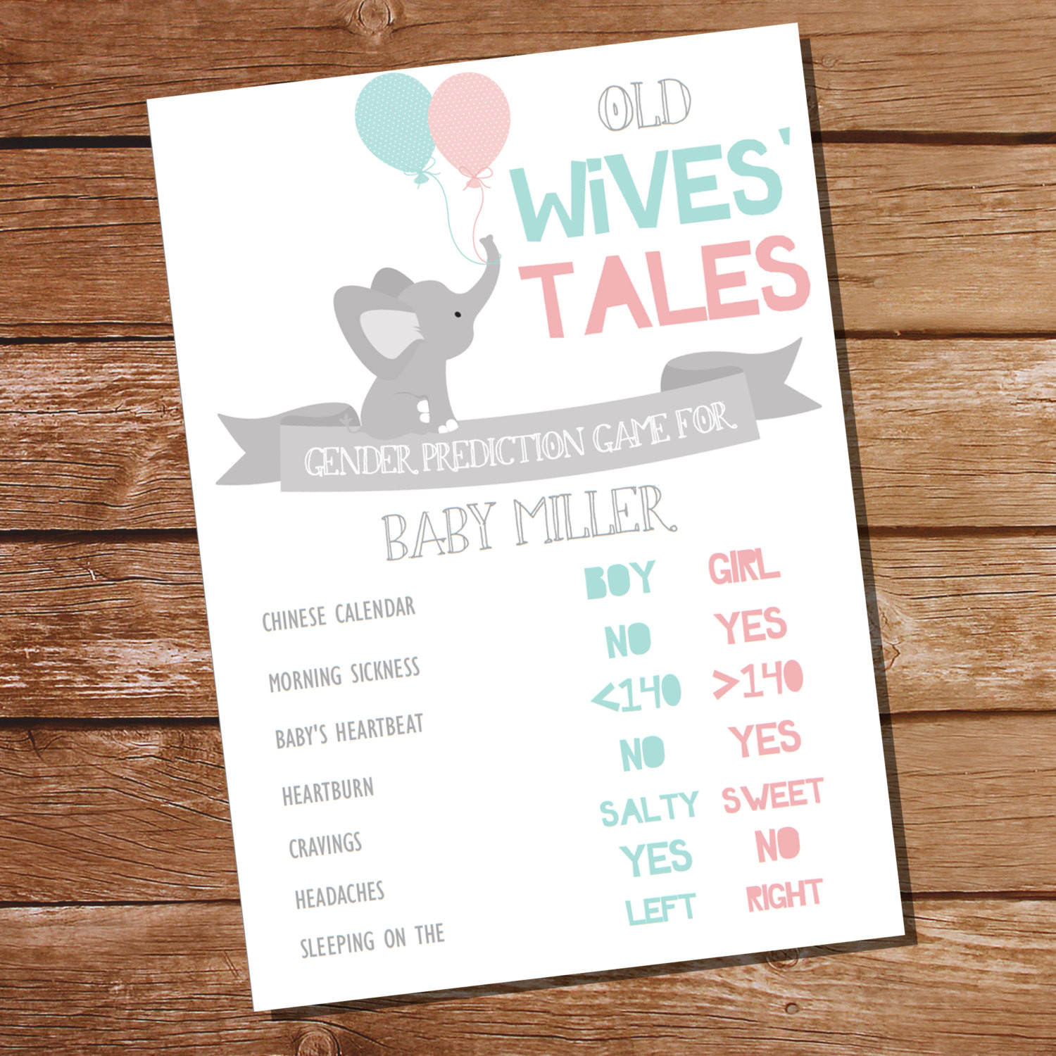 Baby Gender Reveal Party Games
 He or She Gender Reveal Party Game Gender by SunshineParties