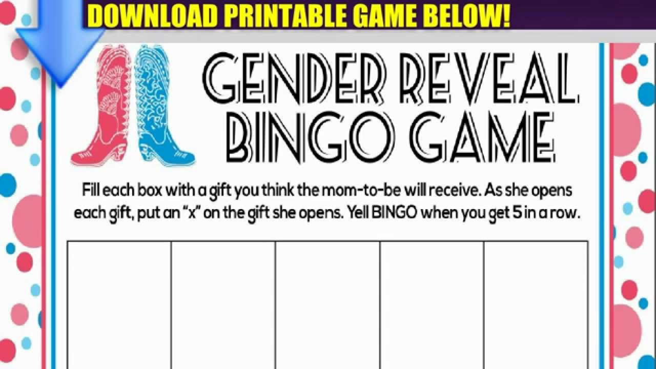 Baby Gender Reveal Party Games
 Games To Play At Gender Reveal Party