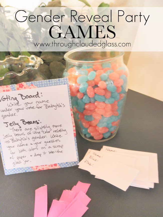 Baby Gender Reveal Party Games
 Gender Reveal Party Games Through Clouded Glass
