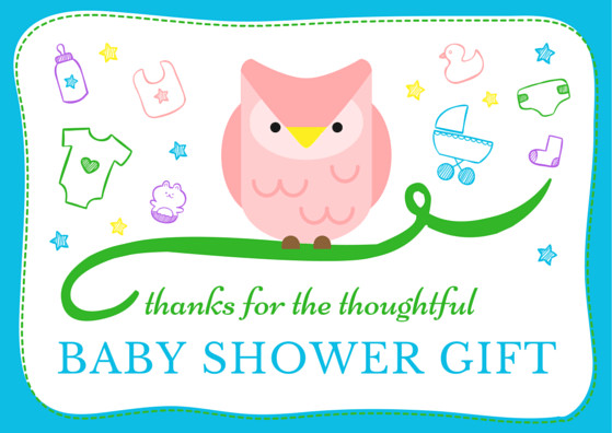 Baby Gift Thank You
 Baby Shower Thank You Note Wording