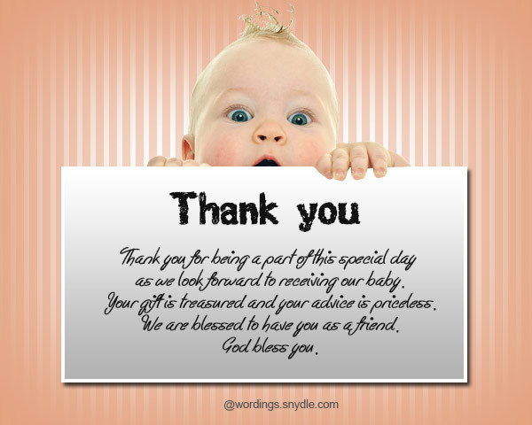 Baby Gift Thank You
 Thank You Messages for Baby Shower Messages And Gifts