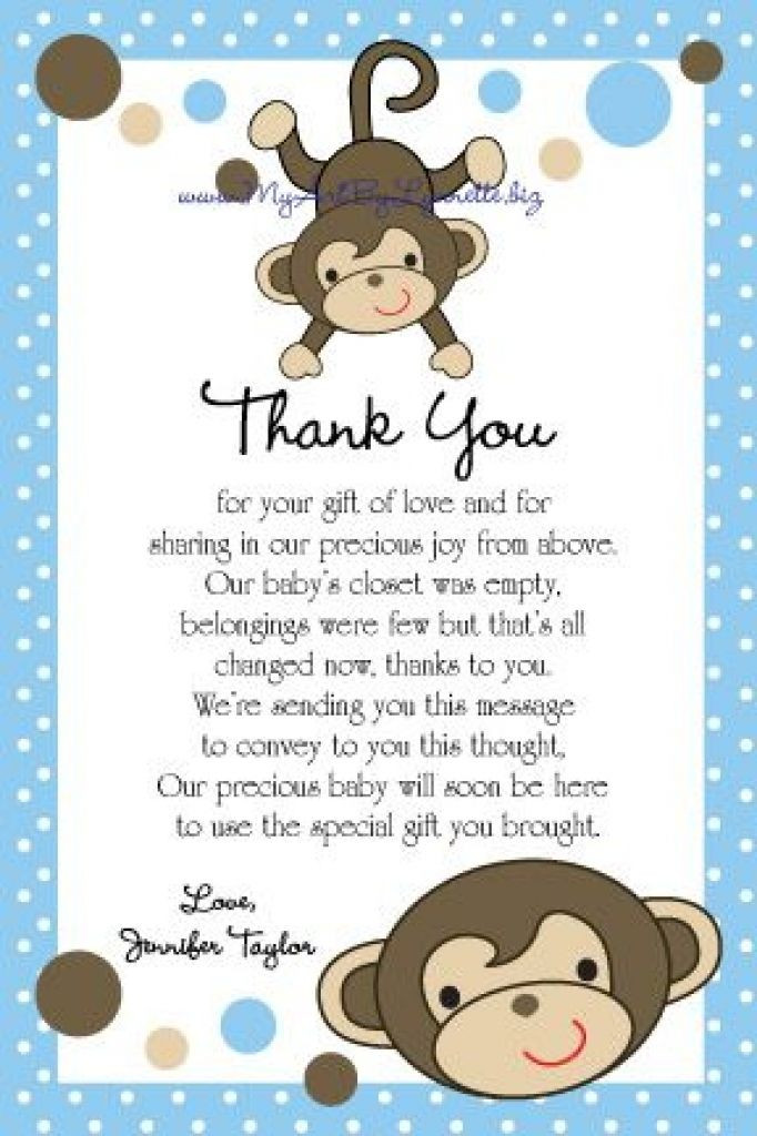 Baby Gift Thank You
 Pin by Baby Shower Made Easy on Baby Shower Ideas