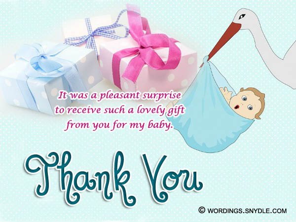 Baby Gift Thank You Message
 Wordings and Messages Express your feelings with words