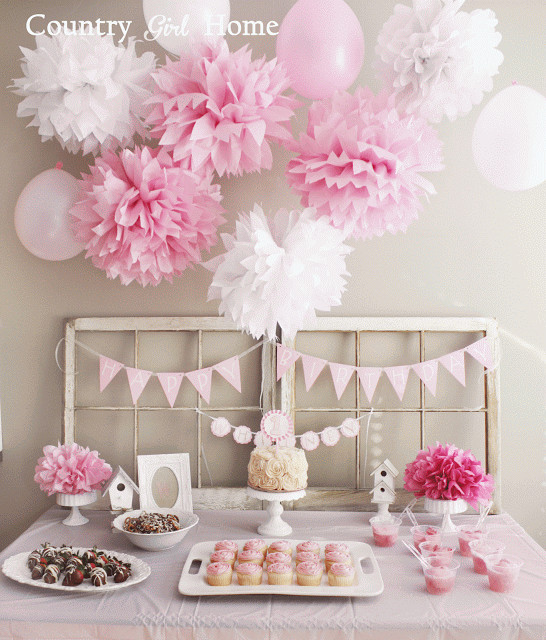 Baby Girl 1St Birthday Party Decorations
 COUNTRY GIRL HOME Baby girl 1st Birthday