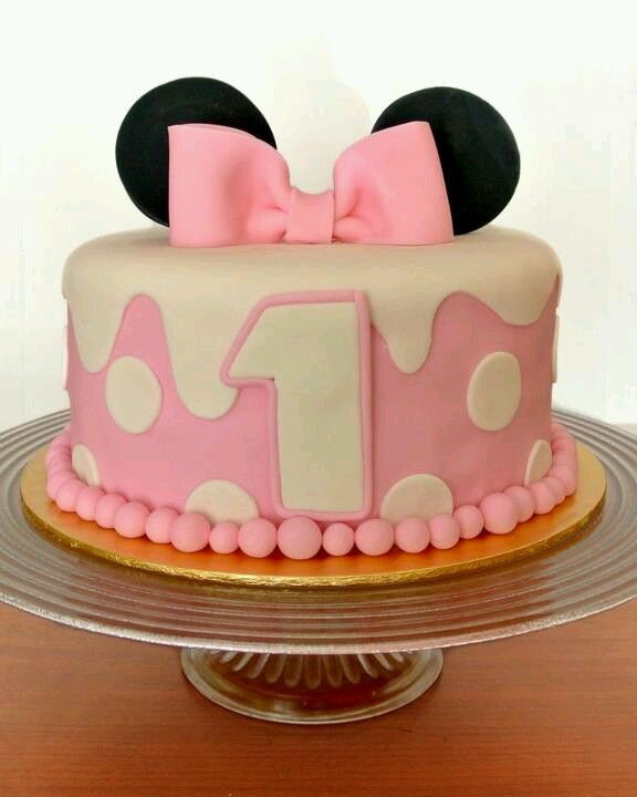Baby Girl Birthday Cake
 My baby girl birthday cake minnie mouse